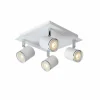 Lampes Industrielles-Luminaires Lucide Spot Lucide RILOU Blanc, 4 lumières
