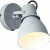 Lampes Industrielles-Luminaires Brilliant Spot mural Brilliant Bogart Gris, 1 lumière
