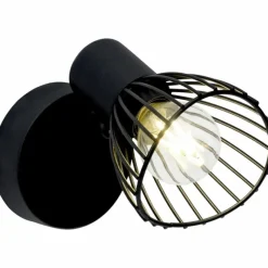 Luminaires Brilliant Spot mural Brilliant Elhi Noir, 1 lumière* Spots Et Projecteurs