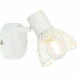 Luminaires Rustiques-Luminaires Brilliant Spot mural Brilliant Elhi Blanc, 1 lumière