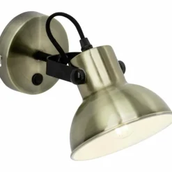 Luminaires Brilliant Spot mural Brilliant Ester Laiton, Noir, 1 lumière* Appliques