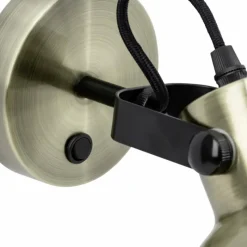 Luminaires Brilliant Spot mural Brilliant Ester Laiton, Noir, 1 lumière* Appliques