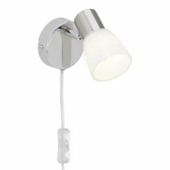 Luminaires Brilliant Spot mural Brilliant Leuchten Janna Blanc, 1 lumière