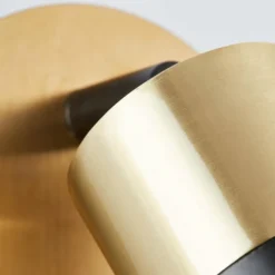 Luminaires Brilliant Spot mural Brilliant Maribel Laiton, Noir, 1 lumière* Spots Et Projecteurs