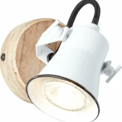 Luminaires Rustiques-Luminaires Brilliant Spot mural Brilliant Seed Bois foncé, Blanc, 1 lumière