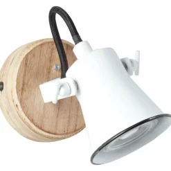 Luminaires Rustiques-Luminaires Brilliant Spot mural Brilliant Seed Bois foncé, Blanc, 1 lumière