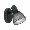 Luminaires Eglo Spot mural EGLO CAROVIGNO Noir, 1 lumière* Spots Et Projecteurs