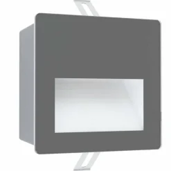 Luminaires Eglo Spot mural encastré Eglo ARACENA LED Noir, Blanc, 1 lumière