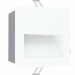 Luminaires Eglo Spot mural encastré Eglo ARACENA LED Noir, Blanc, 1 lumière