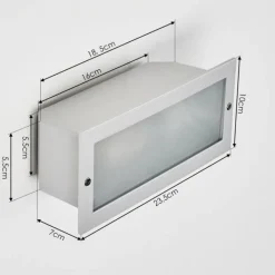 hofstein Spot mural encastré Peria Blanc, 1 lumière