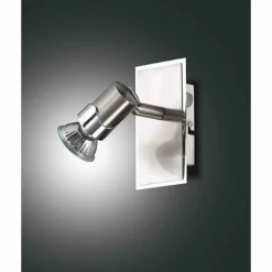 Luminaires Fabas Luce Spot mural Fabas Luce ALICE Nickel mat, 1 lumière* Appliques
