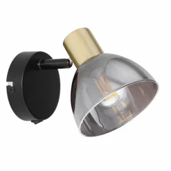 Luminaires Rustiques-Luminaires Globo Lighting Spot mural Globo KLERENA Noir, 1 lumière