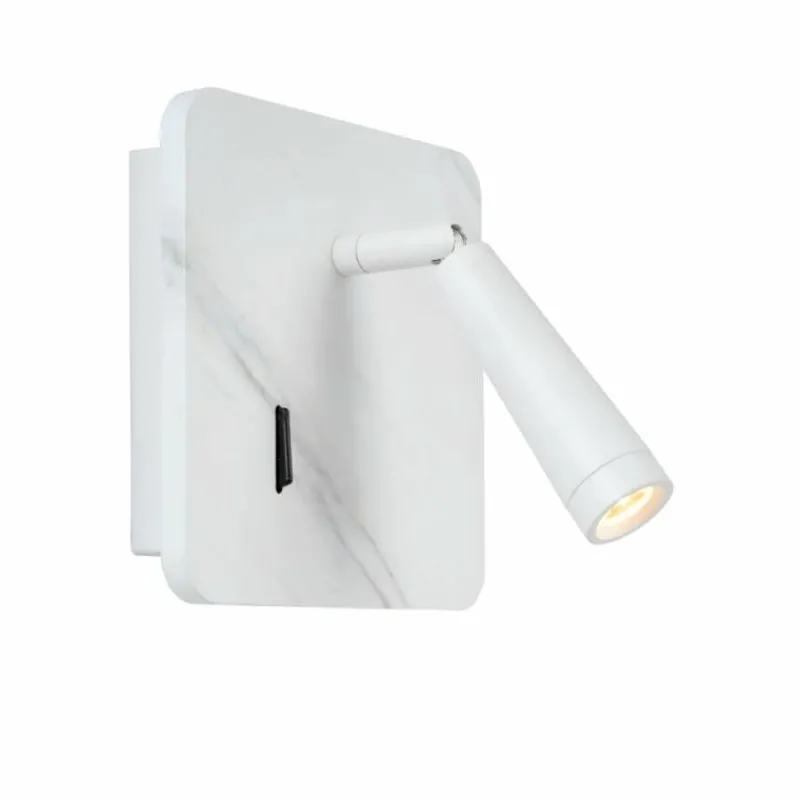 Lampes En Bois-Luminaires Lucide Spot mural Lucide OREGON LED Blanc, 1 lumière