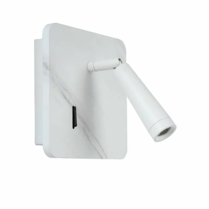 Lampes En Bois-Luminaires Lucide Spot mural Lucide OREGON LED Blanc, 1 lumière