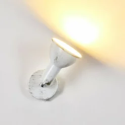 Lampes Dorées-hofstein Spot mural Polmak Or, Blanc, 1 lumière