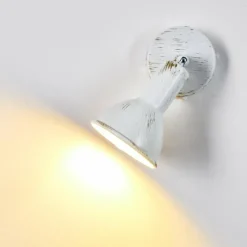 Lampes Dorées-hofstein Spot mural Polmak Or, Blanc, 1 lumière