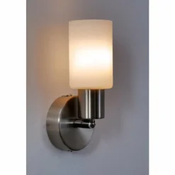 Luminaires Reality Spot mural Reality Acier inoxydable, Blanc, 1 lumière