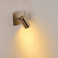 hofstein Spot mural Zuoz Nickel mat, 1 lumière