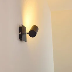 hofstein Spot mural Zuoz Noir, 1 lumière