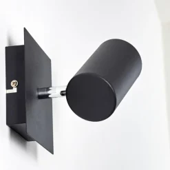 hofstein Spot mural Zuoz Noir, 1 lumière