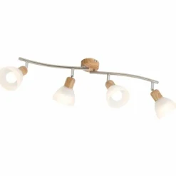 Lampes En Bois-Luminaires Nino Spot Nino Leuchten DAYTONA LED Bois clair, 4 lumières