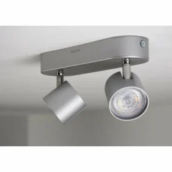 Luminaires Philips Spot Philips STAR LED Aluminium, Acier inoxydable, 2 lumières* Éclairage Led