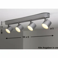 Luminaires Philips Spot Philips STAR LED Aluminium, Acier inoxydable, 4 lumières* Éclairage Led