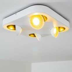 hofstein Spot plafond Granada LED Blanc, 4 lumières