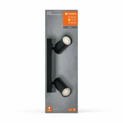 Luminaires Ledvance Spot Plafonnier LED Noir, 2 lumières* Éclairage Led
