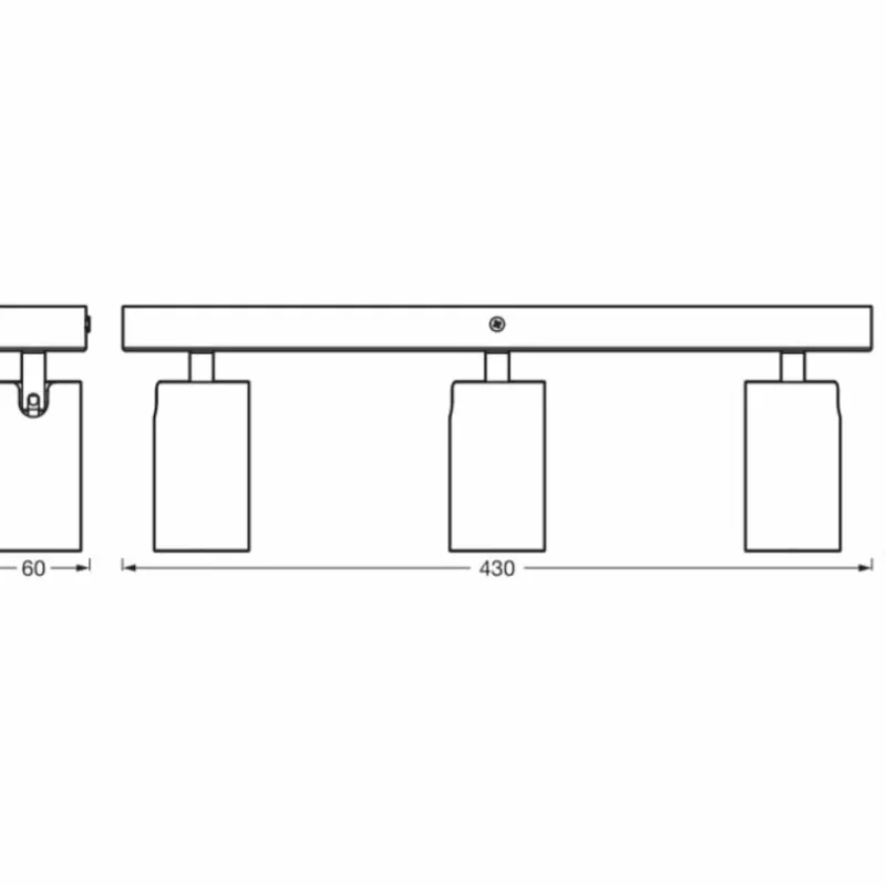 Luminaires Ledvance Spot Plafonnier LED Noir, 3 lumières* Éclairage Led