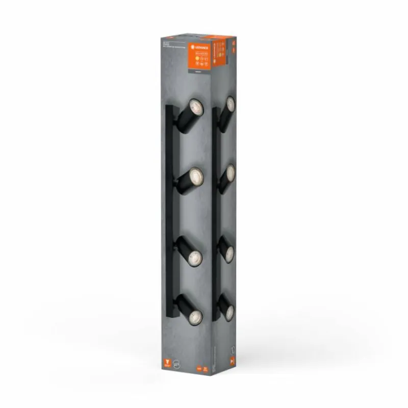 Luminaires Ledvance Spot Plafonnier LED Noir, 4 lumières* Éclairage Led