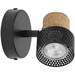 Lampes En Bois-Luminaires Ledvance Spot Plafonnier LED Noir, 1 lumière