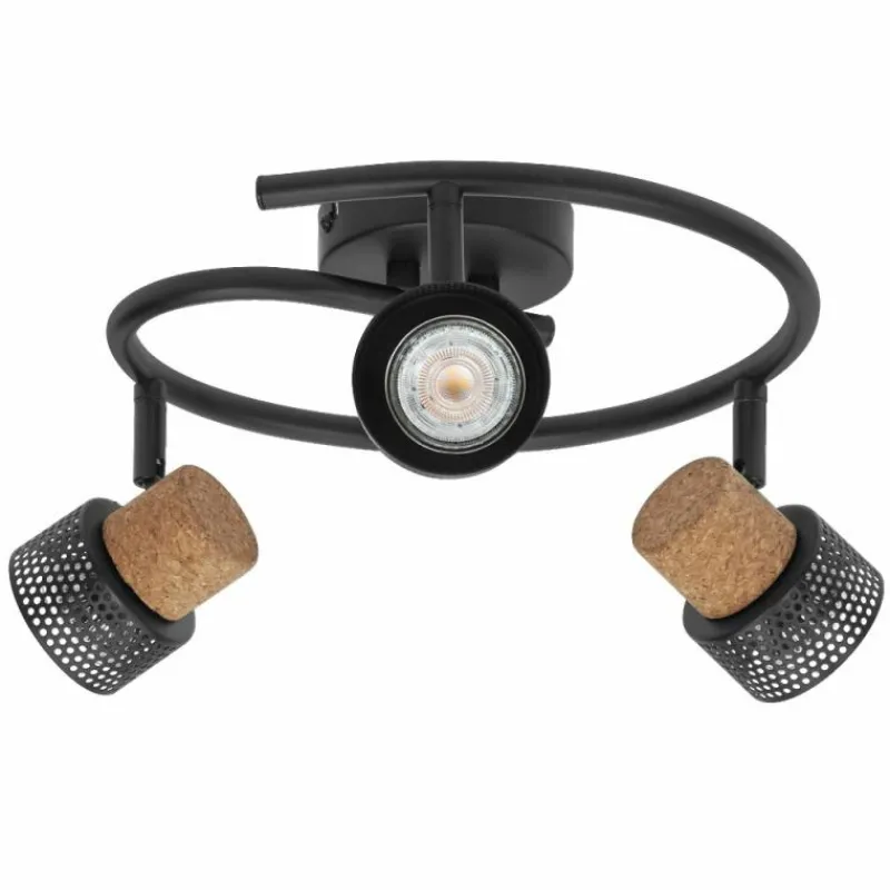 Lampes En Bois-Luminaires Ledvance Spot Plafonnier LED Noir, 3 lumières