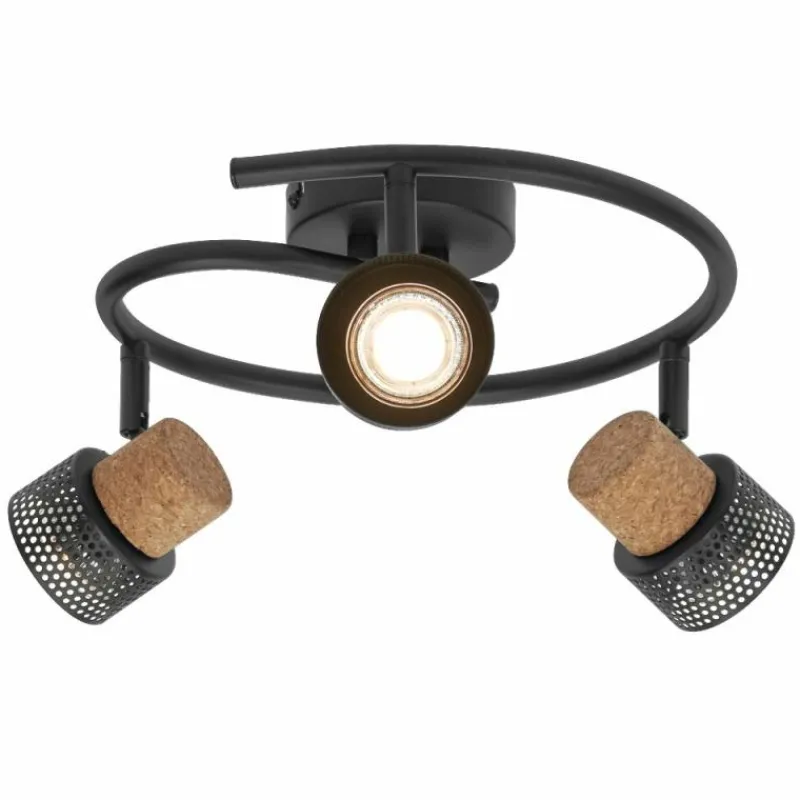 Lampes En Bois-Luminaires Ledvance Spot Plafonnier LED Noir, 3 lumières