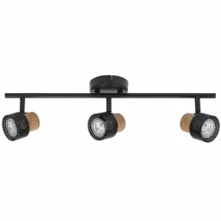 Lampes En Bois-Luminaires Ledvance Spot Plafonnier LED Noir, 3 lumières