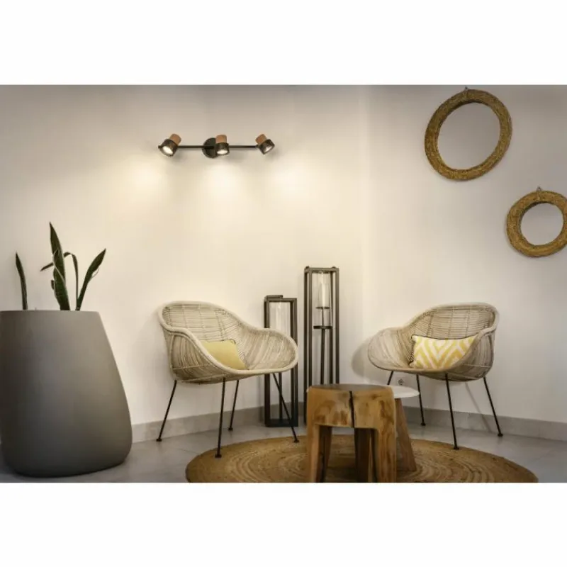 Lampes En Bois-Luminaires Ledvance Spot Plafonnier LED Noir, 3 lumières