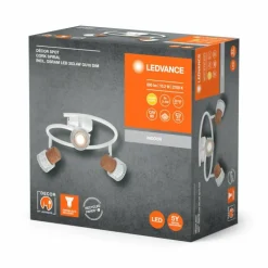 Lampes En Bois-Luminaires Ledvance Spot Plafonnier LED Blanc, 3 lumières