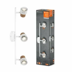 Lampes En Bois-Luminaires Ledvance Spot Plafonnier LED Blanc, 3 lumières