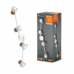 Lampes En Bois-Luminaires Ledvance Spot Plafonnier LED Blanc, 4 lumières