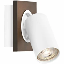 Lampes En Bois-Luminaires Ledvance Spot Plafonnier LED Couleur bois, Blanc, 1 lumière