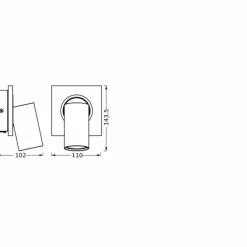 Lampes En Bois-Luminaires Ledvance Spot Plafonnier LED Couleur bois, Blanc, 1 lumière
