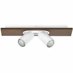 Lampes En Bois-Luminaires Ledvance Spot Plafonnier LED Couleur bois, Blanc, 2 lumières