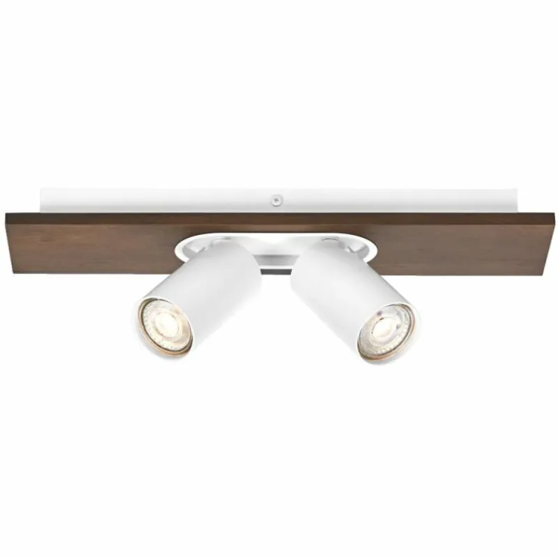Lampes En Bois-Luminaires Ledvance Spot Plafonnier LED Couleur bois, Blanc, 2 lumières