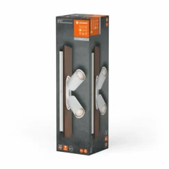 Lampes En Bois-Luminaires Ledvance Spot Plafonnier LED Couleur bois, Blanc, 2 lumières