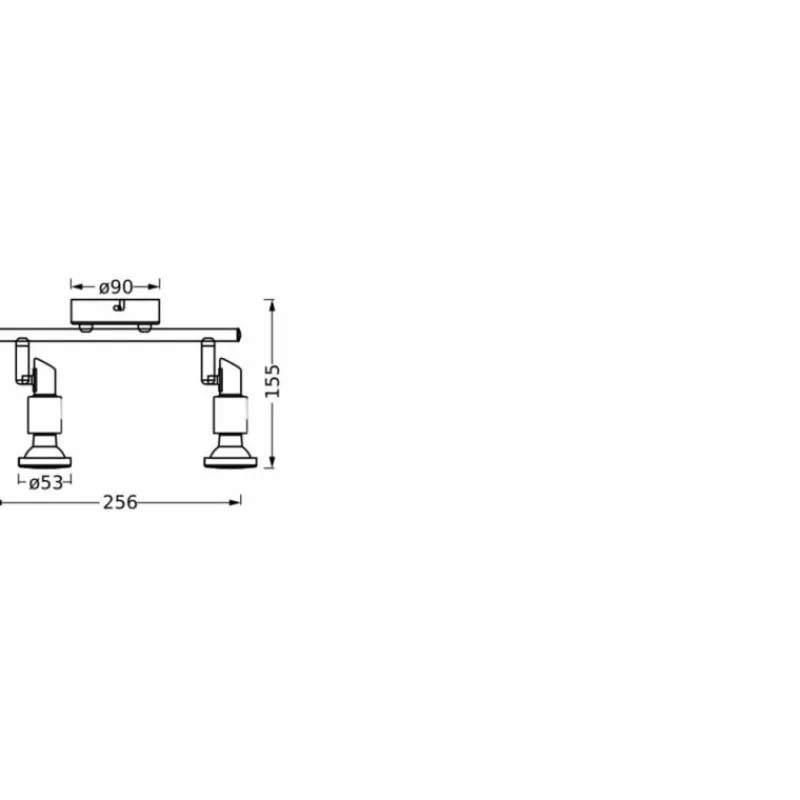 Luminaires Ledvance Spot Plafonnier LED Noir, 2 lumières* Éclairage Led