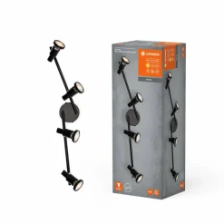 Luminaires Ledvance Spot Plafonnier LED Noir, 4 lumières* Éclairage Led