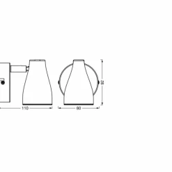 Luminaires Ledvance Spot Plafonnier LED Blanc, 1 lumière* Éclairage Led