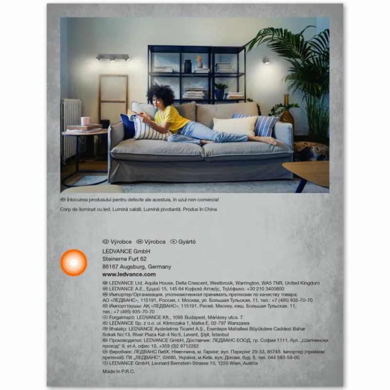 Luminaires Ledvance Spot Plafonnier LED Gris, 1 lumière* Éclairage Led