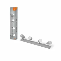 Luminaires Ledvance Spot Plafonnier LED Gris, 4 lumières* Éclairage Led