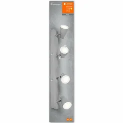 Luminaires Ledvance Spot Plafonnier LED Gris, 4 lumières* Éclairage Led